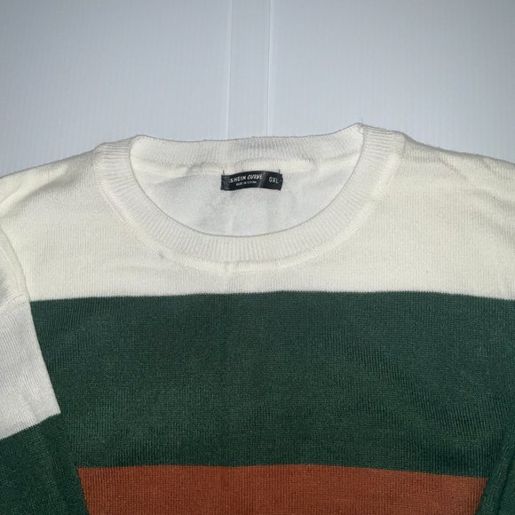 Round Neck Pullovers Long Sleeve Multicolor Plus Size Sweaters 12(OXL) - Picture 5 of 5